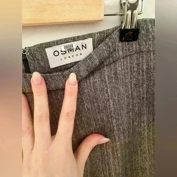 Osman Grey Pleated Culottes - Picture 4 of 4